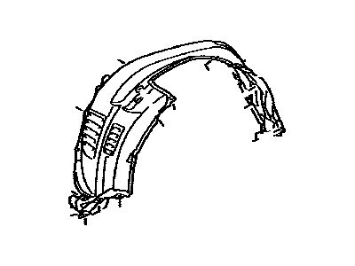 Toyota 53805-35030 Shield Sub-Assembly, FEN