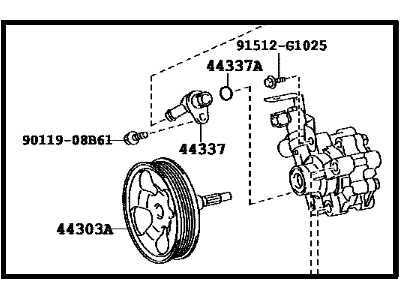 2010 Toyota 4Runner Power Steering Pump - 44310-60560