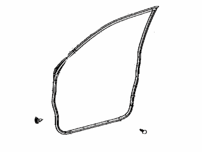 Toyota 67861-35120 WEATHERSTRIP, Front Door