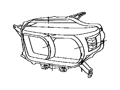 Toyota 81140-35620 Unit Assembly, HEADLAMP