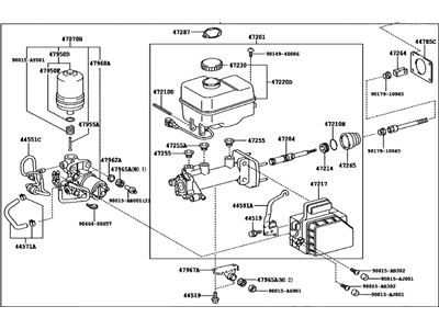 Toyota 47050-35165 Cylinder Assembly, Brake