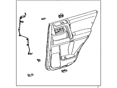 Toyota 67640-35C52-C2 Panel Assembly, Rr Door