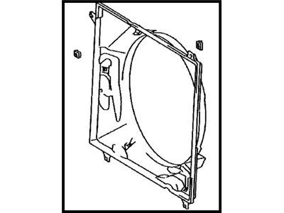 Toyota 16711-75260 SHROUD, Fan