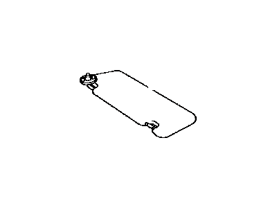 thumbnail image 2 of OEM Toyota 4Runner Driver Side Sun Visor – Sand Beige, 2010-2023, 74320-35A91-E1 2 of 3