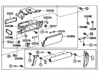Toyota 4Runner Glove Box - 55303-35061-C0