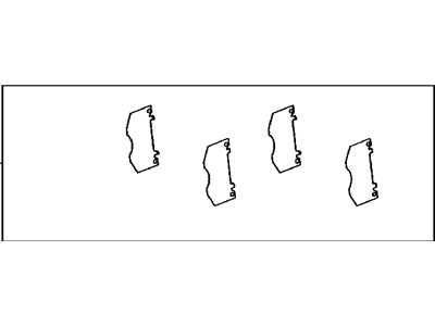 Toyota 04945-60090 SHIM Kit, Anti SQUEAL