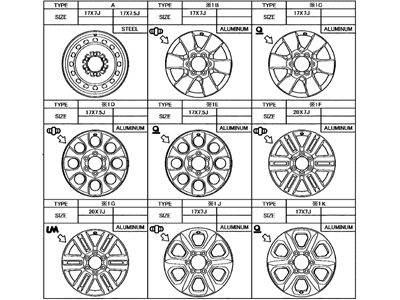 Toyota 4Runner Spare Wheel - 42611-35520