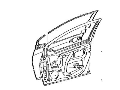 Toyota 67002-0D330 Panel Sub-Assembly, Front D