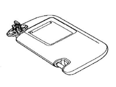 Toyota 74320-42780-B0 VISOR ASSY, LH