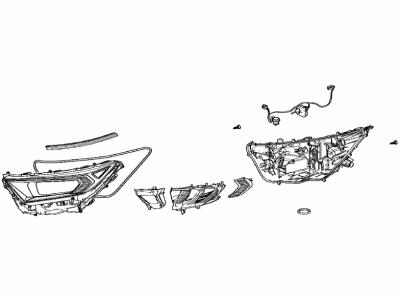 Toyota 81170-42A00 Headlamp Unit Assembly