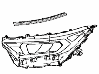 Toyota 81170-42E70 UNIT ASSY, HEADLAMP