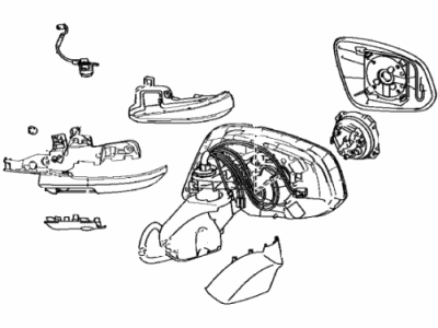 Toyota 87940-42E20 Outside Rear Mirror Assembly