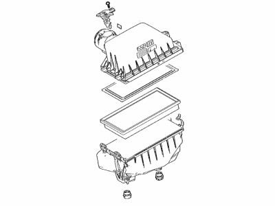 Toyota 17700-25141 Cleaner Assembly, Air W