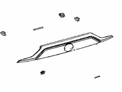 Toyota 76801-42261-J1 GARNISH Sub-Assembly, Ba