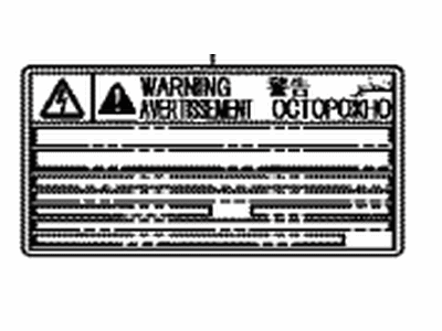 Toyota G9118-76010 Label, Ev Unit CONTR