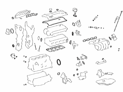 Toyota 04111-25240 GASKET KIT, ENGINE O