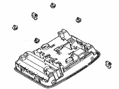 Toyota 81208-42670-B0 Lamp Sub-Assembly, Map