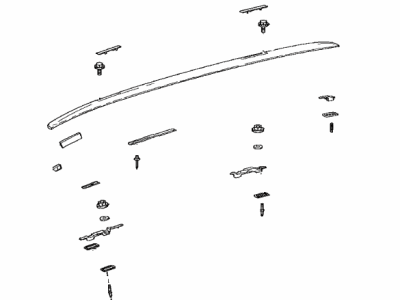 Toyota 62404-42070-C0 GARNISH SUB-ASSY, RO