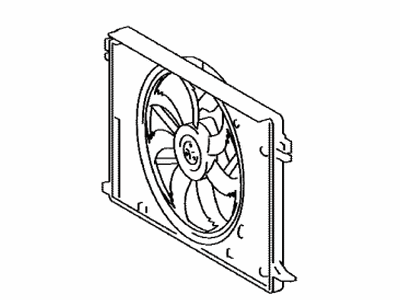 Toyota 16360-25020 Fan Assembly, W/MOTOR