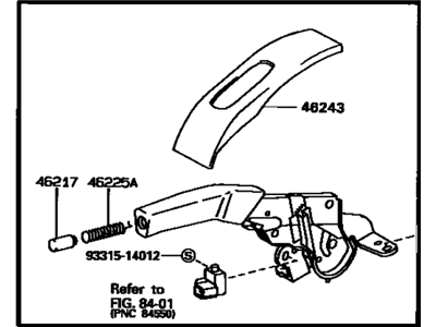 Toyota 46201-33010 Lever Sub-Assembly, Parking Brake