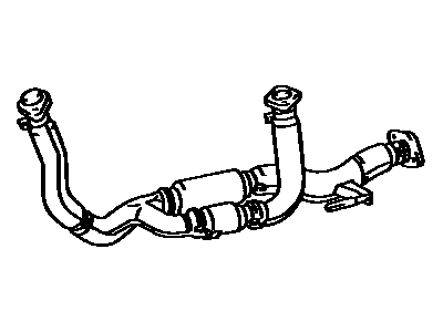 Toyota 17410-74870 Front Exhaust Pipe Assembly