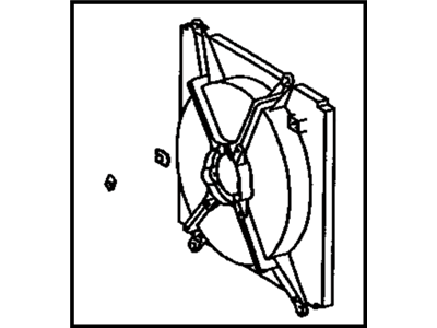 1992 Toyota Camry Fan Shroud - 88454-33010
