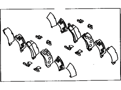 1995 Toyota Camry Brake Pad Set - 04492-33010