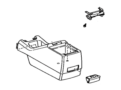 Toyota 58910-33010-E0 Box Assy, Console, Rear