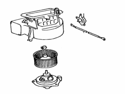 Toyota 87130-33040 Blower Assy, Heater, Front
