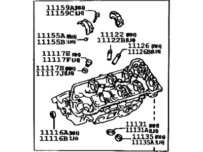 1995 Toyota Camry Cylinder Head - 11102-29015