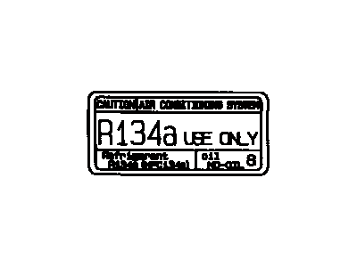 Toyota 88723-33020 Label, Cooler Service Caution