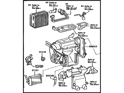 Toyota 87050-33040 Radiator Assy, Air Conditioner