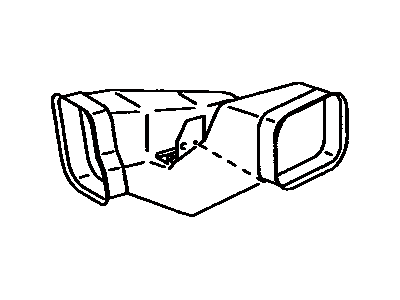 Toyota 55088-28010 Duct Sub-Assembly, Heater To Register