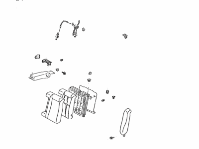 Toyota 71490-33032-E1 Back Assembly, Rear Seat, LH