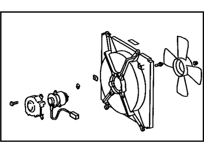 1996 Toyota Camry Fan Motor - 88590-33011