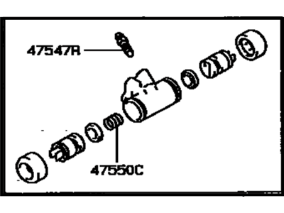 2001 Toyota Camry Wheel Cylinder - 47550-33010