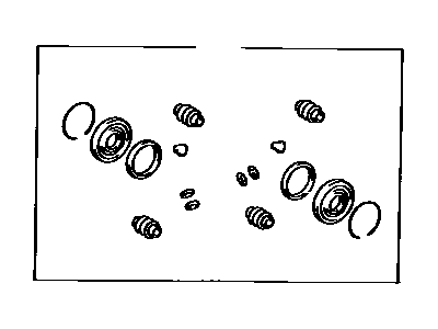 Toyota 04479-50080 Cylinder Kit, Disc Brake, Front