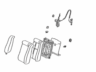 Toyota 71480-33041-E1 Back Assembly, Rear Seat, RH