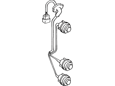 Toyota 81555-90K02 Socket And Wire Sub-Assembly, Rear Combination Lamp, LH