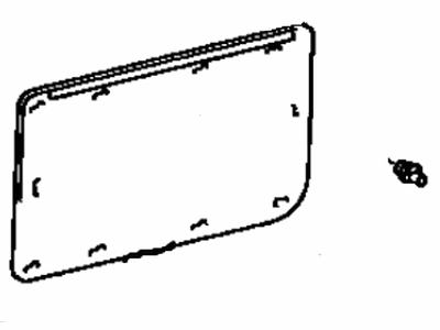 Toyota 64790-90K07-03 Board, Back Door Trim