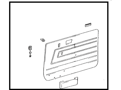 Toyota 67620-90K33-03 Board Sub-Assembly, Front Door Trim, LH