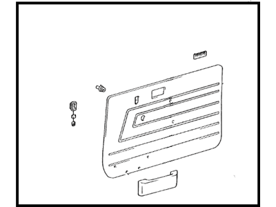 Toyota 67610-90K38-05 Board Sub-Assembly, Front Door Trim, RH