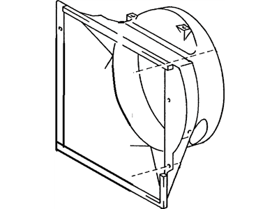 1986 Toyota Land Cruiser Fan Shroud - 16711-58020