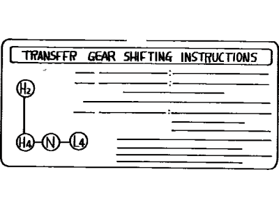 Toyota 33621-60200 Plate, Control Lever Caution