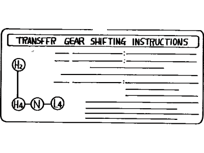 Toyota 33621-60230 Plate, Transfer Caution