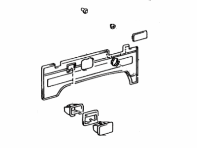 Toyota 62520-90K01-03 Board, Quarter Inside Trim, LH