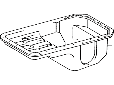 1986 Toyota Land Cruiser Oil Pan - 12101-61012