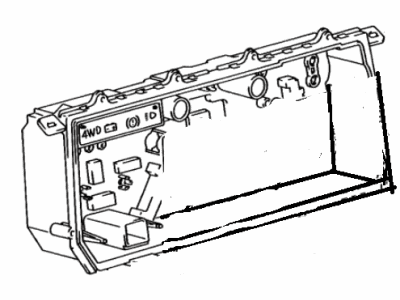 Toyota 83132-90K04 Case, Combination Meter