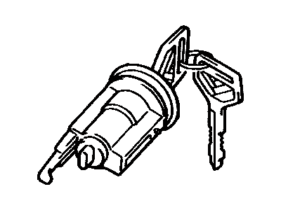 Toyota 69057-90K02 Cylinder & Key Set, Ignition Switch Lock