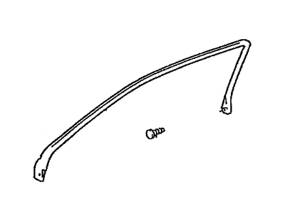 1994 Toyota Celica Weather Strip - 62381-20091